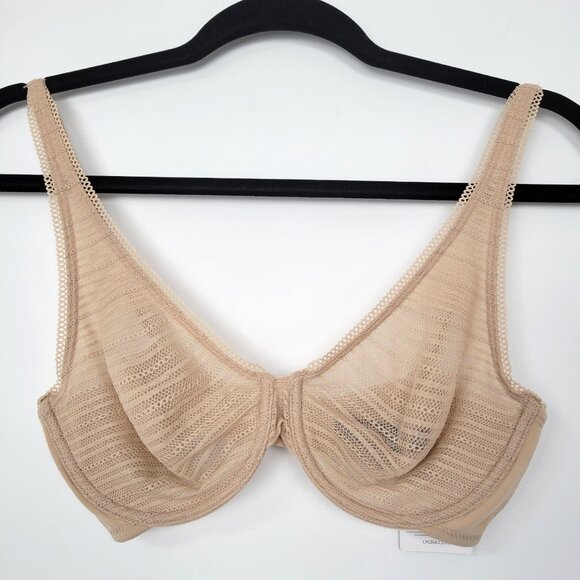 Natori Revive Full Fit Underwire Bra Cafe Beige Size 32D Style 734304 NWT - Picture 1 of 8